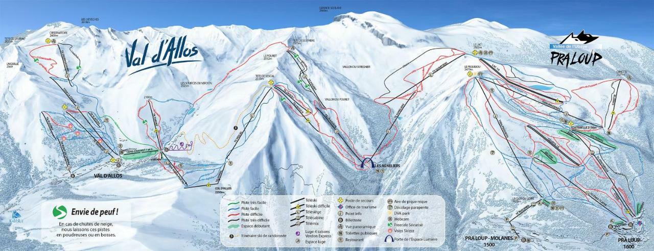 Studio Chaleureux A La Foux D'Allos Exterior foto